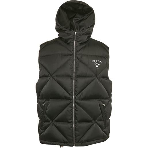 Prada Pre-Owned - gilet trapuntato - uomo - poliammide - xs - nero