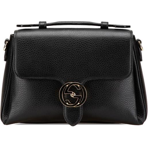 Gucci Pre-Owned - borsa a tracolla gg piccola in pelle di vitello stampa dollaro 2000-2015 - donna - pelle di vitello - taglia unica - nero