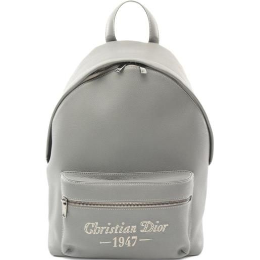 Christian Dior Pre-Owned - zaino rider anni 2000 - uomo - pelle di vitello - taglia unica - grigio