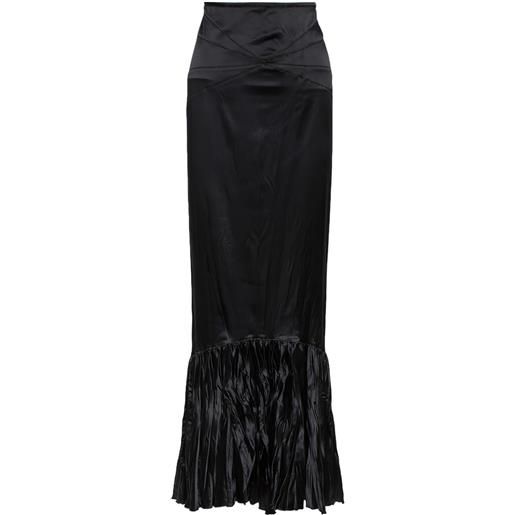 Roberto Cavalli Vintage - gonna lunga plissettata - donna - poliestere/elastam - m - nero
