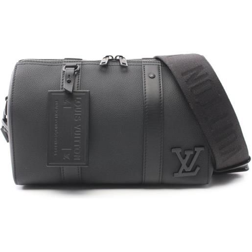 Louis Vuitton Pre-Owned - borsa a spalla city keepall 2021 - uomo - pelle - taglia unica - nero