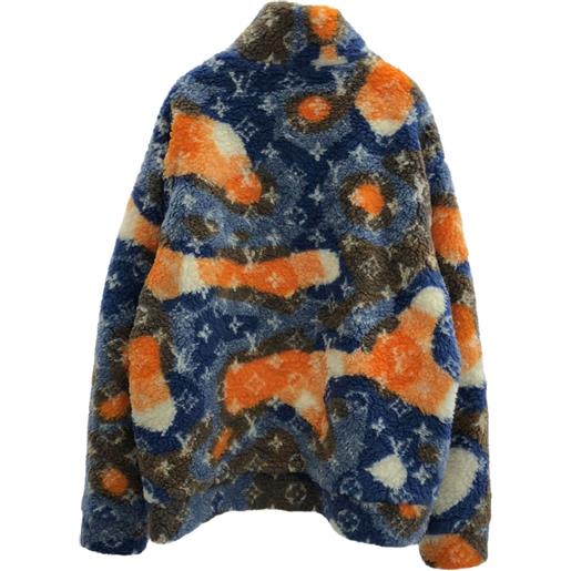 Louis Vuitton Pre-Owned - giacca con monogramma anni 2010 - uomo - poliestere - xl - blu