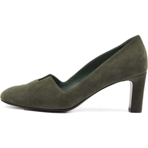 Hermès Pre-Owned - pumps in pelle scamosciata con dettaglio cut-out 70mm - donna - pelle scamosciata/pelle/pelle - 37.5 - verde