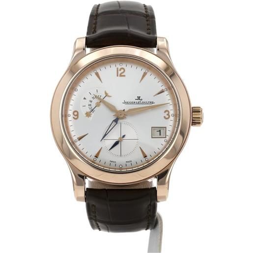 Jaeger-LeCoultre - hometime 40mm pre-owned 2010 - uomo - vetro zaffiro/rose gold - taglia unica - bianco