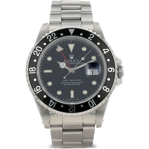 Rolex - orologio gmt-master 40mm pre-owned 1991 - uomo - acciaio inossidabile/vetro zaffiro - taglia unica - nero