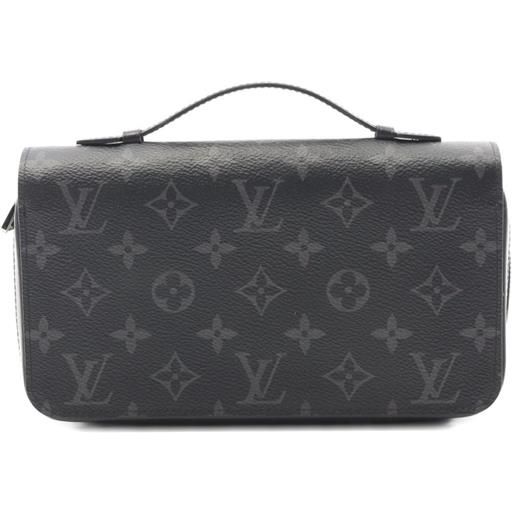 Louis Vuitton Pre-Owned - portafoglio zippy xl 2017 - uomo - pvc/pelle di vitello - taglia unica - nero
