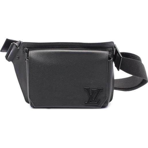 Louis Vuitton Pre-Owned - marsupio nv aerogram 2021 - uomo - pelle di vitello - taglia unica - nero