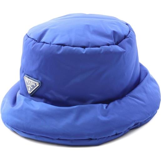 Prada Pre-Owned - cappello bucket imbottito anni 2010 - unisex - nylon - taglia unica - blu