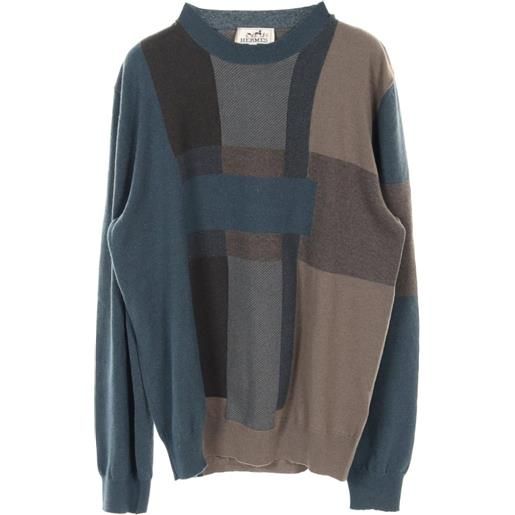 Hermès Pre-Owned - maglione in cashmere anni 2010 - uomo - cashmere - m - grigio