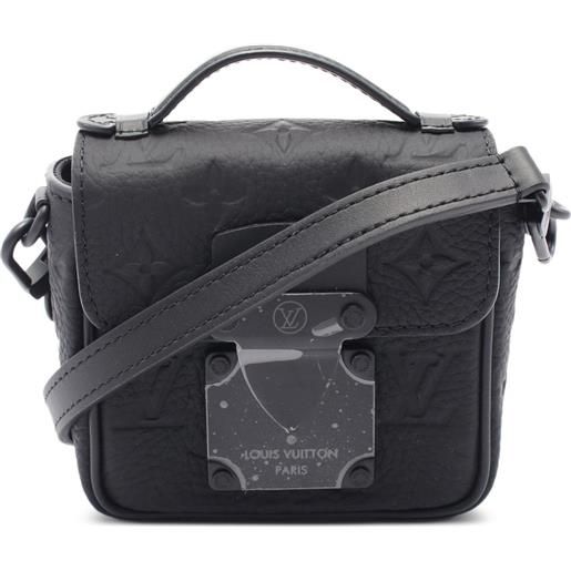 Louis Vuitton Pre-Owned - borsa pico s-lock two-way 2021 - uomo - pelle di vitello - taglia unica - nero