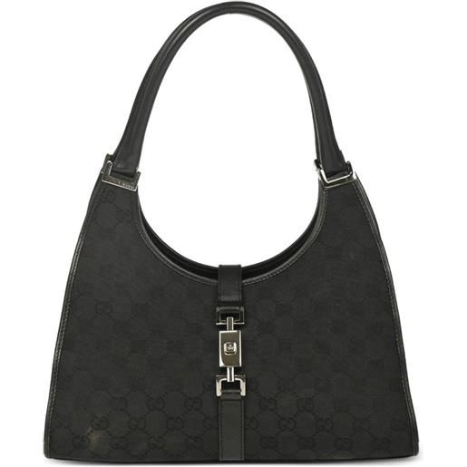 Gucci Pre-Owned - borsa tote jackie con monogramma gg 1990-2000 - donna - tela/pelle - taglia unica - nero