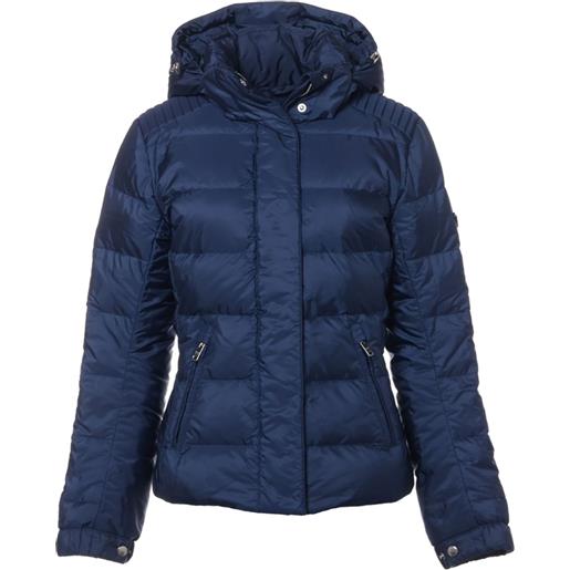 Prada Pre-Owned - piumino con logo - donna - poliammide/poliammide - 42 - blu