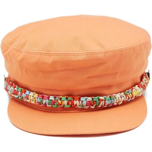 Hermès Pre-Owned - cappello da baseball in cotone 2024 - donna - cotone/seta/cotone - taglia unica - arancione