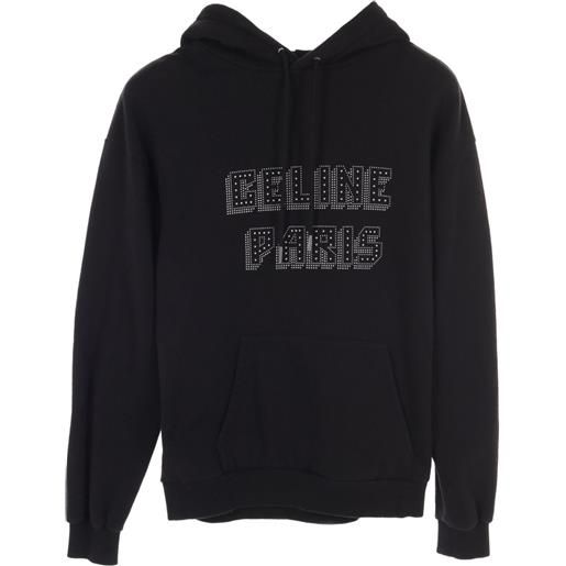 Celine Pre-Owned - felpa con cappuccio anni 2010 - uomo - cotone - xs - nero