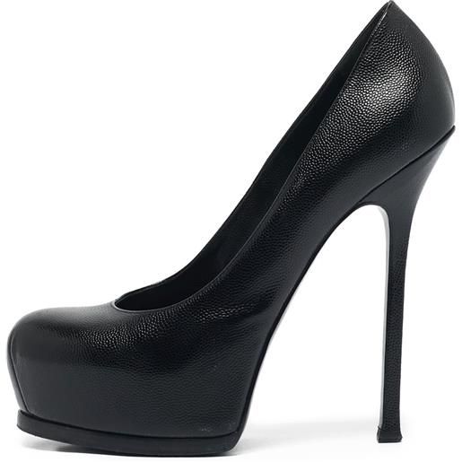 Saint Laurent Pre-Owned - pumps in pelle 150mm - donna - pelle/pelle/pelle - 40 - nero
