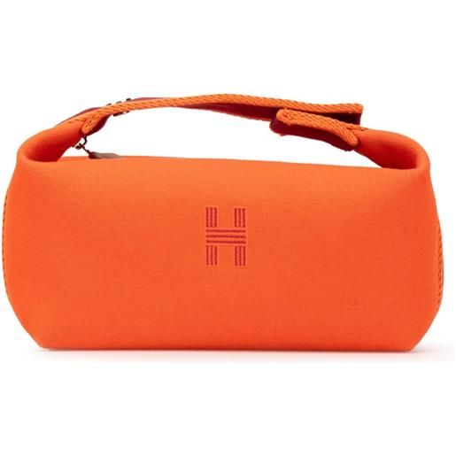 Hermès Pre-Owned - trousse bride a brac piccola in tela toile 2012-2024 - donna - tela - taglia unica - arancione