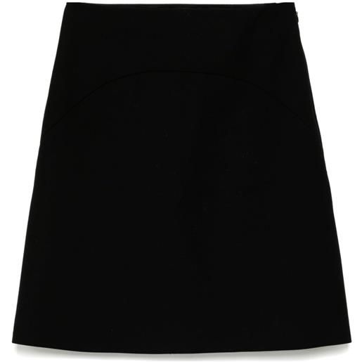 Prada Pre-Owned - gonna con inserti - donna - lana - 42 - nero