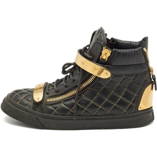 Giuseppe Zanotti Vintage - sneakers in pelle - uomo - pelle/pelle/gomma - 39 - nero