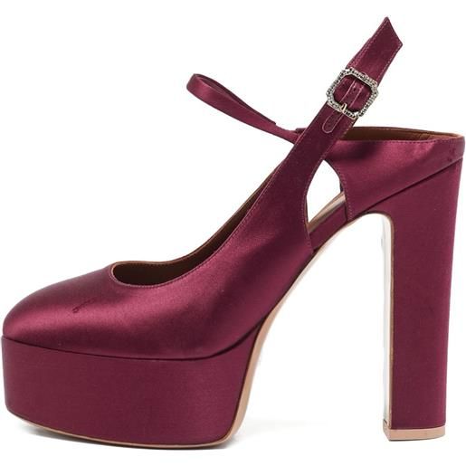 Malone Souliers - pumps con plateau 140mm pre-owned - donna - pelle/pelle/pelle - 40 - rosso