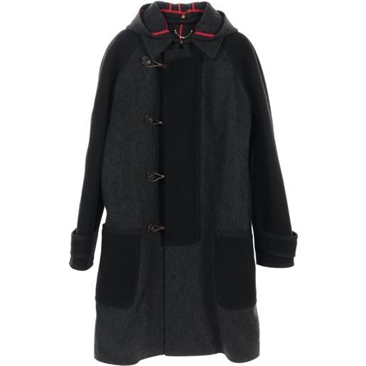 Louis Vuitton Pre-Owned - montgomery con cappuccio anni '2000 - uomo - lana/cotone/poliammide - 50 - grigio