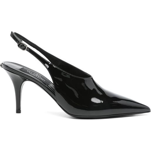 Valentino Garavani Pre-Owned - pumps in pelle lucida 85 mm - donna - pelle di vitello/pelle di vitello/pelle verniciata - 40 - nero