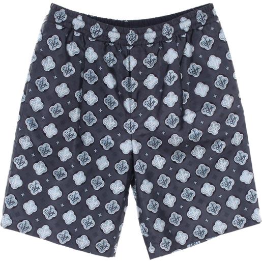 Louis Vuitton Pre-Owned - shorts con stampa anni 2010 - uomo - seta - 40 - grigio