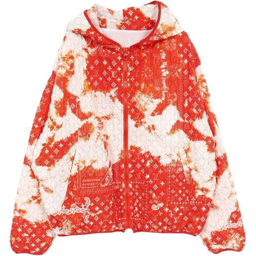 Louis Vuitton Pre-Owned - giacca con monogramma bandana anni 2010 - uomo - nylon - 54 - bianco