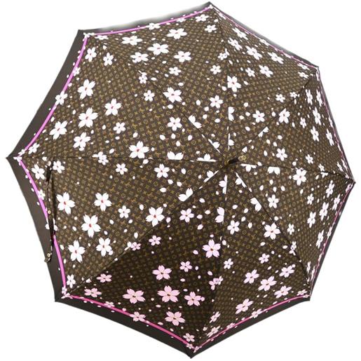Louis Vuitton Pre-Owned - ombrello cherry blossom 1990-2000 - donna - poliestere - taglia unica - marrone