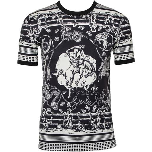 Dolce & Gabbana Pre-Owned - t-shirt in cotone - uomo - cotone - xs - nero