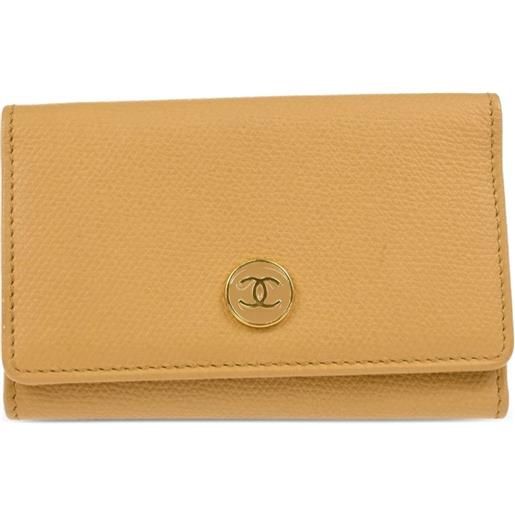 CHANEL Pre-Owned - portachiavi cc 2005 - donna - pelle caviar - taglia unica - toni neutri