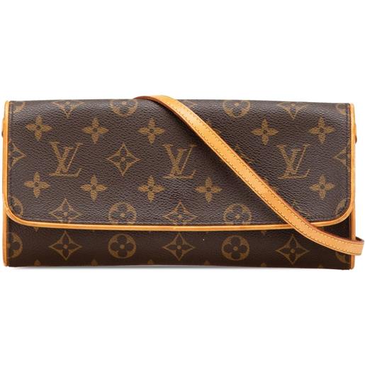 Louis Vuitton Pre-Owned - borsa a tracolla pochette twin gm con monogramma 1999 - unisex - tela/pelle - taglia unica - marrone