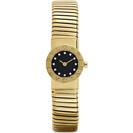 Bvlgari - orologio tubogas 1 row 24mm - unisex - oro giallo - taglia unica - nero