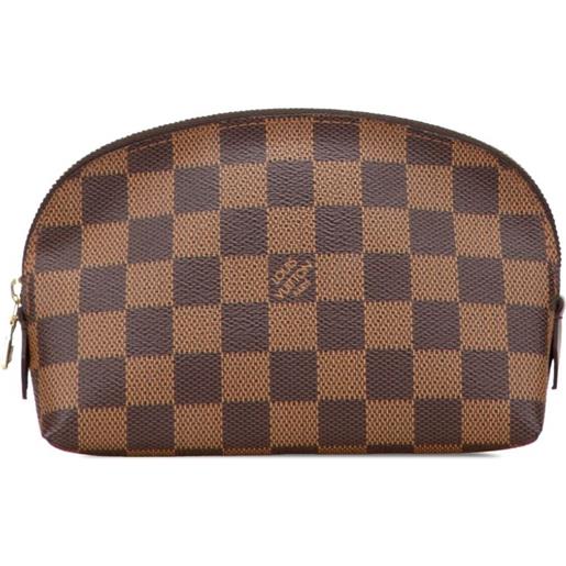 Louis Vuitton Pre-Owned - trousse in tela damier ebène 2005 - donna - tela - taglia unica - marrone