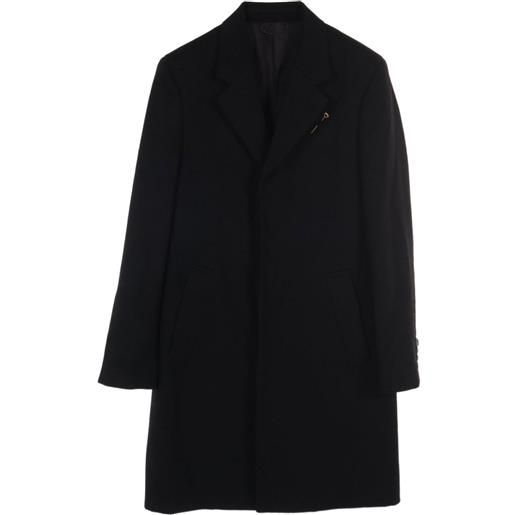 Louis Vuitton Pre-Owned - cappotto chester anni 2010 - uomo - lana/cupro/viscosa/acetato/cotone - 44 - nero
