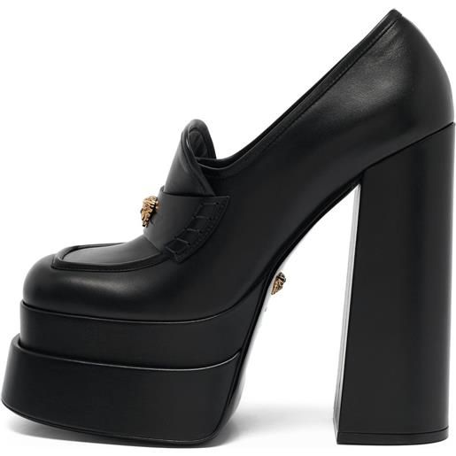 Versace Pre-Owned - pumps aevitas con plateau - donna - pelle/pelle/pelle - 41 - nero