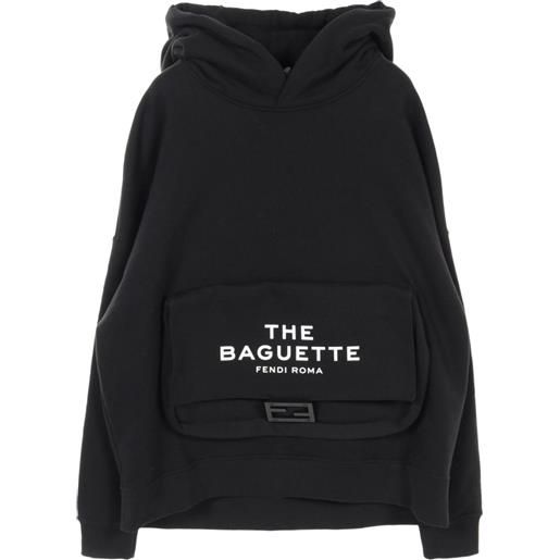 Fendi Pre-Owned - x marc jacobs felpa in cotone con cappuccio anni 2010 - uomo - cotone/cotone - m - nero