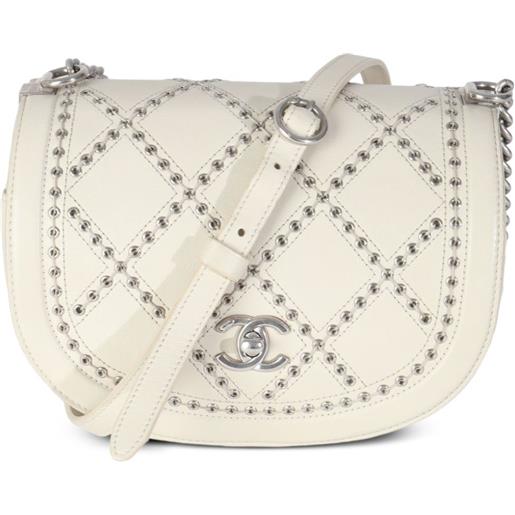 CHANEL Pre-Owned - borsa a tracolla coco piccola 1955 - uomo - pelle di vitello - taglia unica - toni neutri