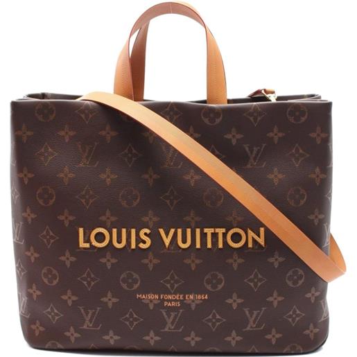 Louis Vuitton Pre-Owned - borsa tote shopper mm 2021 - uomo - pelle di vitello - taglia unica - marrone