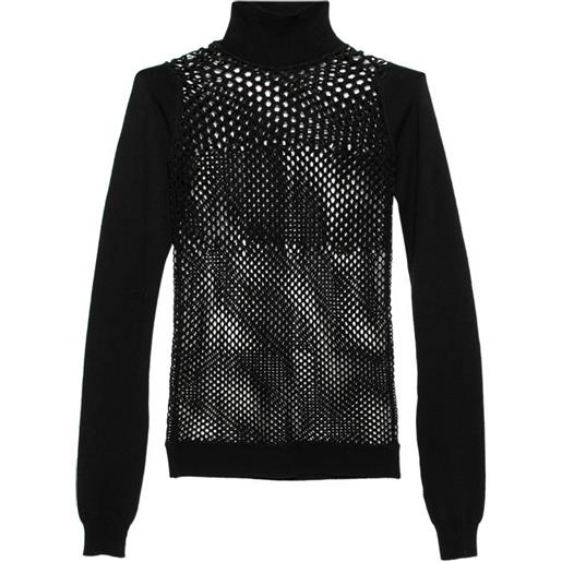 Jean Paul Gaultier Pre-Owned - maglione in lana - donna - lana - s - nero