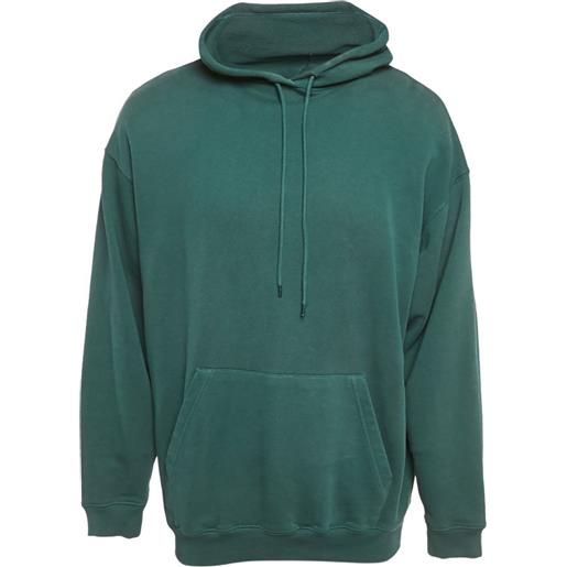 Balenciaga Pre-Owned - felpa con cappuccio e logo - uomo - cotone - s - verde