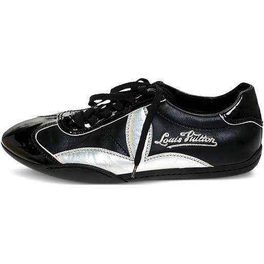 Louis Vuitton Pre-Owned - sneakers in pelle - uomo - pelle di vitello/gomma/pelle di vitello/pelle lucida - 41 - nero