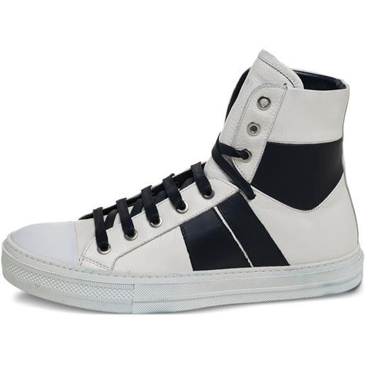 AMIRI - sneakers alte sunset in pelle pre-owned - uomo - pelle/pelle/gomma - 40 - bianco