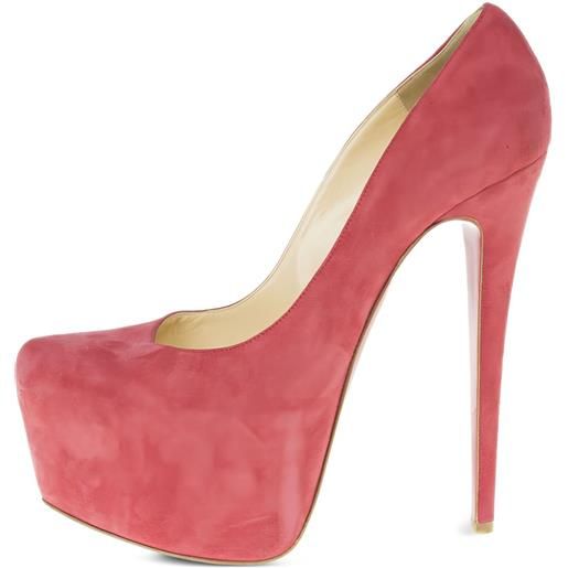 Christian Louboutin Pre-Owned - pumps daffodil 160mm - donna - pelle scamosciata/pelle/pelle - 38 - rosa
