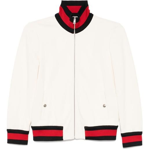 Gucci Pre-Owned - bomber con decorazione web - donna - poliestere - s - toni neutri