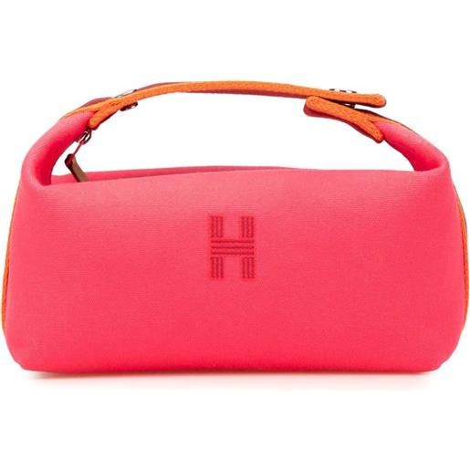 Hermès Pre-Owned - trousse bride a brac piccola in tela 2020-2025 - donna - tela - taglia unica - rosa