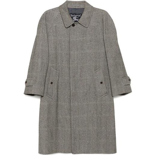 Burberry Pre-Owned - cappotto 1990-2000 - uomo - lana - taglia unica - grigio