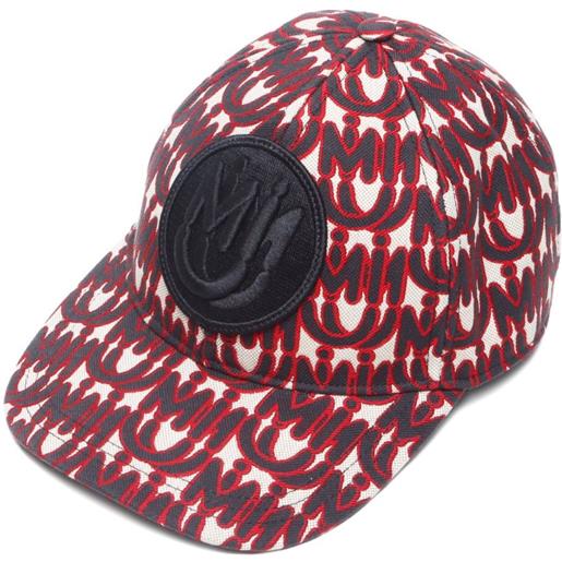 Miu Miu Pre-Owned - cappello da baseball con applicazione emiuticons 2019 - unisex - cotone - taglia unica - rosso