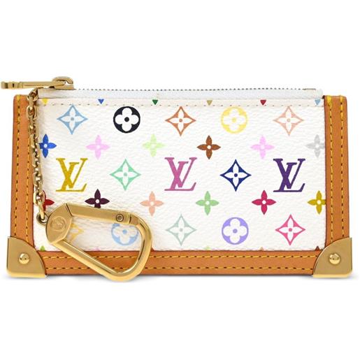 Louis Vuitton Pre-Owned - portamonete pochette cles 2005 - unisex - pvc/pelle - taglia unica - bianco