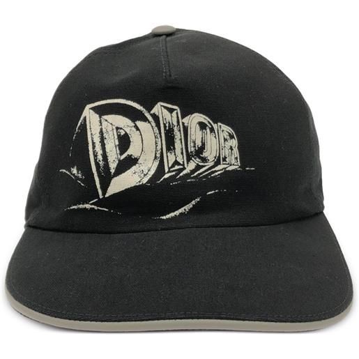 Christian Dior Pre-Owned - cappello da baseball con logo anni 2020 - donna - cotone/montone/poliestere/cotone - m - nero