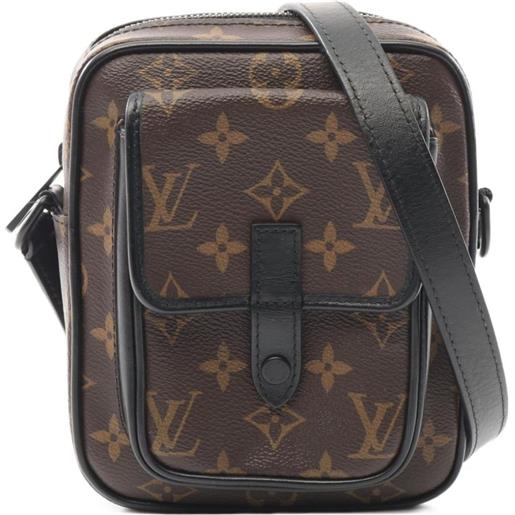 Louis Vuitton Pre-Owned - borsa messenger christopher wearable 2020 - uomo - pvc/pelle - taglia unica - marrone
